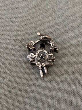 Silver Clock Charm